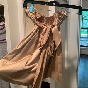 Guess Girls 14 Gold Satin Circle Tie Waist